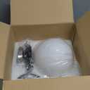Pendant Lighting 1 Light Globe Pendant Light, Modern Adjustable Kitchen Hanging Ceiling Light Brushed Nickel- 8 Inch Globe Shade