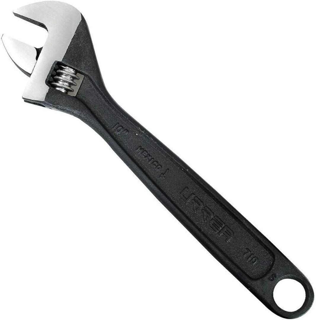 URREA Adjustable Wrench - 24-Inch Professional Grade Tool with Extra-Wide Capacity & Black Phosphate Finish - 724S