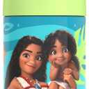 THERMOS FUNTAINER Water Bottle with Straw - 12 Ounce - Kids Stainless Steel Vacuum Insulated Water Bottle with Lid, Moana 2