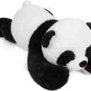 Weighted Panda Stuffed Animals 5lb, 24in Weighted Panda Bear Plush for Kids Adults Boys Girl, Cute Plushies Soft Pillow Toy for Christmas, Valentine's, Birthday Gifts, Panda