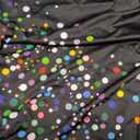 Washable Luggage Cover - Fashion Suitcase Protector Fits 23-26 Inch Luggage (Color Dots, M)