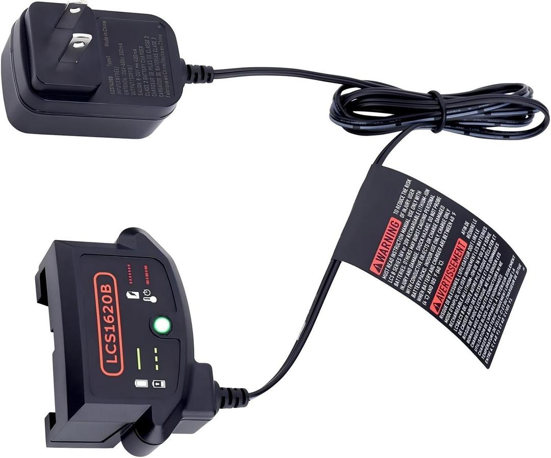 Biswaye LCS1620B 20V Lithium Battery Charger Compatible with Black and Decker: Compatible with Black & Decker 20V Max Lithium Ion Battery LBXR20 LBXR20-OPE2 LBXR2020-OPE LB2X3020-OPE LB2X4020