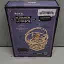 RoWood Music Box 3D Puzzles for Adults, DIY Wooden Mechanical Building Model Kits, Rotating Magic Ball Decorative Arts and Crafts, Gift for Adult on Birthday/Christmas - Starry Night