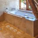 Bathroom Anti Slip Stickers Sea Shell Shape Non Slip Shower Decals Bath Safety Floor Treads Adhesive Tub Grip for Shower Kitchen Pool