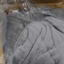 Uttermara Weighted Blanket Queen Size 20lbs 60x80 inches, Cozy Sherpa Weighted Blankets with Soft Plush Fleece, Warm Sherpa Snuggle Thick Heavy Blanket Great for Sleep and Calming, Grey