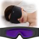 Sleep Mask for Men Women - Eye Masks for Sleep, 100% Blackout Eye Covers for Sleeping, Eye Mask for Lash Extensions, 3D Zero Eye Pressure Travel Eye Mask Blindfold for Side Sleeper
