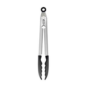 KitchenAid Silicone Tipped Stainless Steel Tongs, Black, 9 Inch