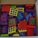 Honoson 64 Pcs Tic Tac Toe Game Keychain Party Favors Birthday Goodie Bags Stuffers Plastic Keyholders Mini Backpack for Teens Student Classroom Exchange Prizes Valentines Day Gifts