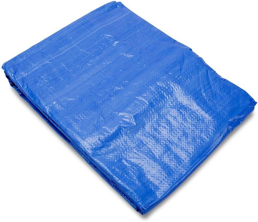 Grizzly Tarps by B-Air 8' x 10' Large Multi-Purpose Waterproof Heavy Duty Poly Tarp with Grommets Every 36", 8x8 Weave, 5 Mil Thick, For Home, Boats, Cars, Camping, Protective Cover, Blue