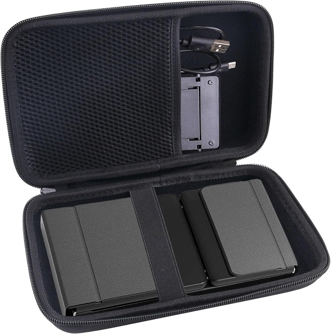 WERJIA Hard Carrying Case Compatible with ProtoArc Foldable Bluetooth Keyboard, XK01/XK01 TP/ XK01 Plus Folding Wireless Portable Keyboard with Numeric Keypad (Bag Only)