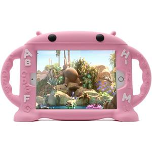 Kids Case for iPad Mini 5/4/3/2/1 Shockproof Silicone Protective Cover Handle Stand Case Fit Apple New iPad Mini 5th Generation 7.9" 2019 [CHINFAI Cartoon Robot Series] (Pink)