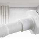 ALLZONE Tension Shower Curtain Rods No Drilling, 29 to 85 Inch, Spring Tension Curtain Rods for Windows, Adjustable Shower Rod for Bathroom, Heavy Duty Tension Rods Fits Various Wall Types, White