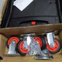 Upgraded Foldable Push Cart Dolly | 660 lbs. Capacity Moving Platform Hand Truck | Heavy Duty Space Saving Collapsible | 4‘’ TPR 360-Degree Silent Wheels | 2 Swivel Wheels and 2 Fixed Wheels