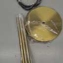 Globe Glass Pendant Light-Fixtures - Gold Mid Century Light Fixture with Milk Glass, Modern Ceiling Chandelier, Hanging Pendant Light for Kitchen, Bedroom, Living Room, Dinning Room, Hallway