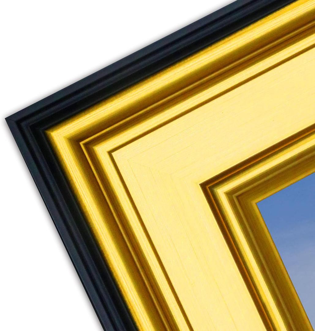 20x24 Distressed Black & Gold Ornate Antique Picture Frame  Vintage Wall Frame for 20x24 Photos, No Mat  Decorative Baroque Style for Home or Gallery Display 20x24 Distressed Black & Gold Ornate Antique Picture Frame  Vintage Wall Frame for 20x24 Photos, No Mat  Decorative Baroque Style for Home or Gallery Display