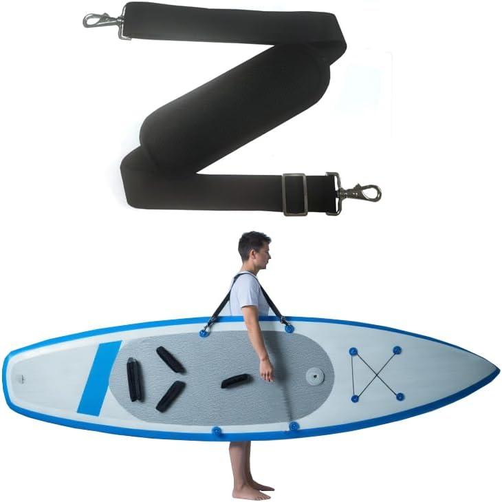 SUP Carrying Adjustable StrapPaddle Board Accessories for Paddle Board KayakSurfboardBags and Other Heavy Packages, Black