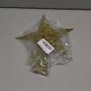 Christmas Tree Toppers Xmas Glitter Gold Hollow Star Treetop Topper for Christmas Tree Decoration. 1
