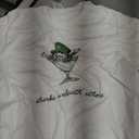 Leprechaun Martini Cocktail St Patrick's Day Womens T-Shirt, M