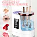 Electric Makeup Brush Cleaner Machine with Automatic Cleaning and Drying Functions Portable Makeup Brush for Makeup Lovers