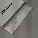 Piteno 16-Pack Reusable Glass Straws Set, Clear Glass Drinking Straws, 8.5''x10MM, Set of 6 Straight and 6 Bent with 4 Cleaning Brushes, Perfect for Smoothies, Milkshakes, Juice, Tea