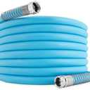 Camco EVOFlex 10-Ft RV Drinking Water Hose - Features Extra Flexible Design w/Stainless Steel Strain Relief Ends - Lead-Free, BPA-Free and Phthalate-Free - 5/8” Inside Diameter (22592)