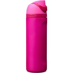 Owala FreeSip Insulated Stainless Steel Water Bottle with Straw, BPA-Free Sports Water Bottle, Great for Travel, 24 Oz, Read My Lips