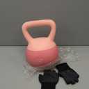 Soft Kettlebell - Cushioned Impact-Resistant Base and Anti-Slip, Kettle bell Anti-Slip Grip Weight for Home Workouts, Safe Strength Training Kettlebells Sets for Women & Men, With Non-slip Gloves 20LB