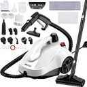 Steam Cleaner, Steam Mop with 23 Accessories, Powerful Multipurpose Portable Steamer for Cleaning to Remove Grime, Grease, for Multi-Purpose and Multi-Surface Floors, 16.4ft Power Cord, White