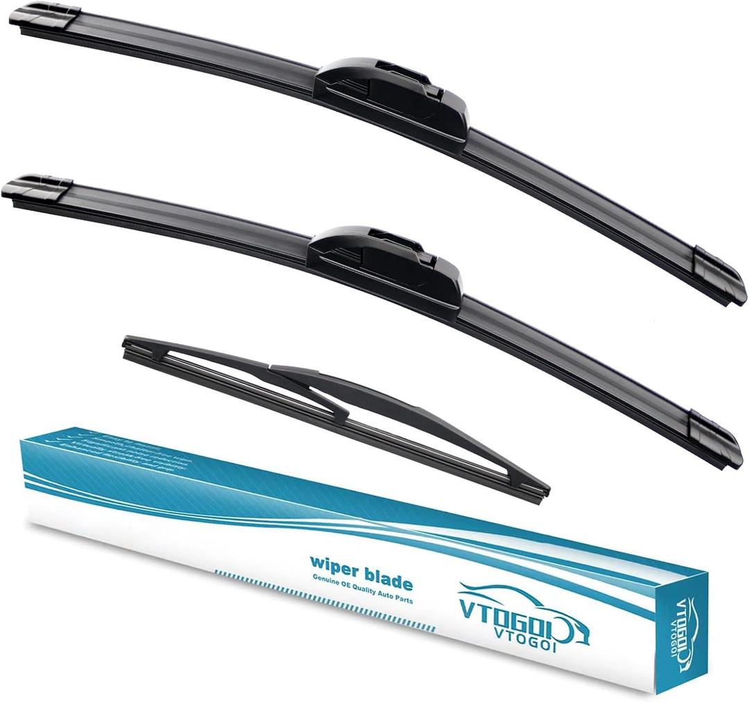 OEM Windshield Wiper Blades Replacement for BMW X5 2014 2015 2016 2017 2018, All Weather Original Factory Quality Front & Rear Wipers Set 24"+20"+12" (Pack of 3)