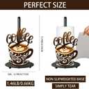 Coffee Paper Towel Holder, Coffee Decor for Countertop Cute Vintage Home Table, Housewarming Birthday Gifts for Cafe Lovers