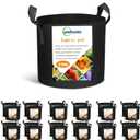 24-Pack 5 Gallon Grow Bags, Heavy Duty Thickened Non-Woven Plant Fabric Pots with Reinforced Handles