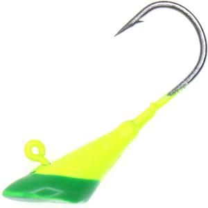 Shad Darts Jig Heads (1/4 OZ 50PCS, Green/Chartreuse)