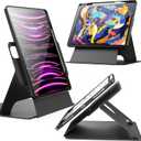 INFILAND for iPad Pro 12.9 Case 2022/2021/2020 (6th/5th/4th Gen), 12.9 inch ipad pro case, Removable Magnetic Cover, Vertical/Horizontal Adjustable Stand, Enhanced Viewing, Multiple Angles, Slate