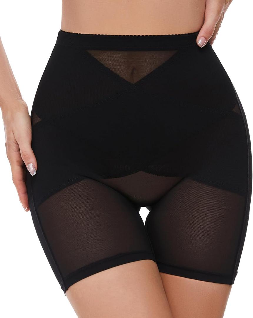 SIMIYA Shapewear Tummy Control Body Shaper for Women Compression High Waist Trainer Black Large
