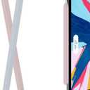 AhaStyle Silicone Case for Apple Pencil 2nd Generation & Apple Pencil Pro (2024) Sleeve Skin Ultra Thin Apple Pencil Protective Cover Compatible with Magnetic Charging and Double Tap (Blue, Pink) (2pcs Light Blue & Pink)