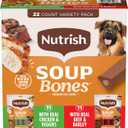 Rachael Ray Nutrish Soup Bones Long Lasting Dog Chews Variety Pack, 22 Count (Pack of 1) (EXP 07/28/27)