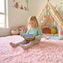 Pink Rugs for Girls Bedroom Plush Fluffy Cute Carpets for Kids Room Decor
4x6 Kawaii Vibrant Carpet for Baby Nursery, Plush Shag Teen Girl Barbie Rugs, Thick Fur Dorm Rugs Living Room Ballerina Decor