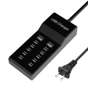 Multiple USB C Charger, 12 Ports USB Charging Station, 60W MultiPort Charger[10 USB-C+2 USB-A], USB Wall Charger, Desktop USB Charger for iPhone/iPad/Samsung/Google Pixel/Watch/Headphones(Black)