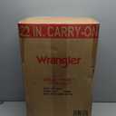 Wrangler 20" Hardside Spinner Carry-On Luggage, Black, 22-inch