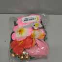 23 PCS Flamingo Cake Toppers Summer Cake Decoration with Cute Pink Flamingo Figures and Hibiscus Flower Palm Leaves for Hawaiian Aloha Themed Party Supplies (Type 1)
