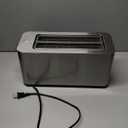 Mueller UltraToast Full Stainless Steel Toaster 4 Slice, Long Extra-Wide Slots for Bagels and Waffles, 6 Browning Levels, LED Display, Cancel/Defrost/Reheat Functions & Removable Tray, Kitchen Gadgets