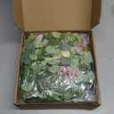 2 Pack 5.68 FT Artificial Daisy Garland with 3D Butterfly, Hanging Fake Flowers Greenery Eucalyptus Garland Floral Vines for Wedding Table Home Room Sping Decor