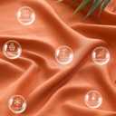 JSD 100% Viscose Derived from Bamboo Sheet Set King, Burnt Orange Cooling Sheets for Hot Sleepers, 300TC Sateen Weave, 16" Deep Pocket Corner Straps, Soft Silky Breathable Hotel Quality