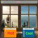 FuFin One-Way Window Privacy Film with Free Installation Tools,Premium PET Material,Heat Control 99% UV Blocking and Privacy Protection Window Film.Window Tint for Home Office (Silver 17.5"196.9")