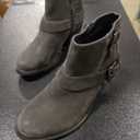 CURFEW Black Ankle Boots Heel Vegan Leather Zipper Winter Casual 6M