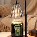 Marycele Black Candle Warmer Lamp with Timer Dimmer Adjustable Height for Yankee Candles, Valentines Day Gifts for Him Birthday Gifts for Women Mom Sister, Wax Candle Lamp Warmer Farmhouse Home Decor