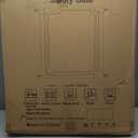 AIKSIWAI Clear Baby Safety Gate for Stairs,29.52-37.79" Wide, 30" Tall Pressure Mounted Acrylic Pet Gate, Easy Walk Through Auto Close Child Gate for Doorways and House,29.52-37.79" (White)