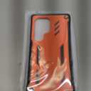 FNTCASE for Samsung Galaxy S25-Ultra Case: Military Grade Drop Proof Protection Mobile Cover with Kickstand | Matte Textured Rugged Shockproof TPU | Protective Sturdy Phone Case 6.8 Inch(Orange)