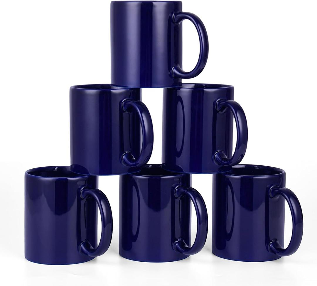 12oz coffee mug set of 6 Coffee Mugs for Coffee, Tea, Cocoa, Milkcobalto