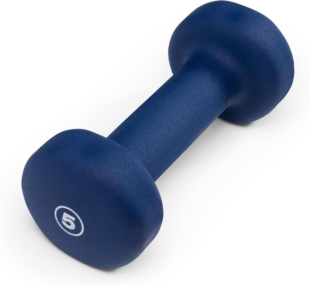 Marcy Colored Neoprene Dumbbells (E. Indigo Blue - 5lb - Single)